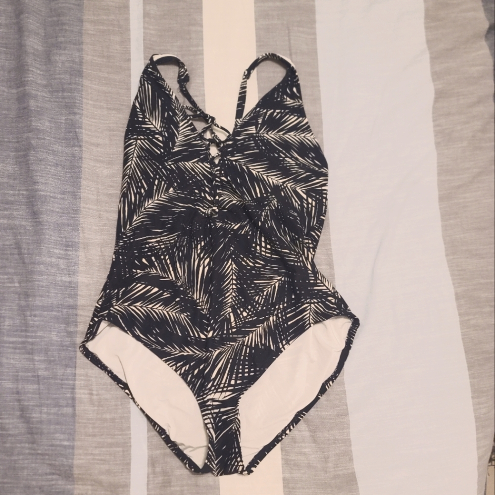 MK Navy scoopback one piece swim size 14
